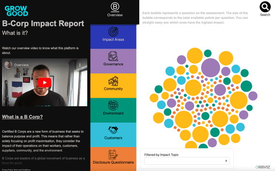 OrbViz & Grow Good Create World-first B Corp Interactive Impact Report ...